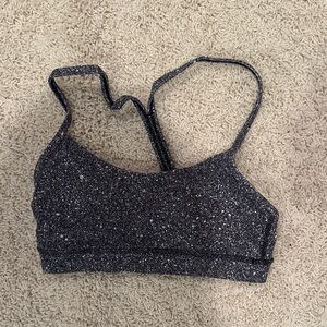 Lululemon Speckled Black Sports Bra